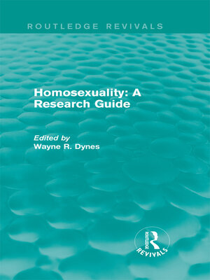 cover image of Routledge Revivals